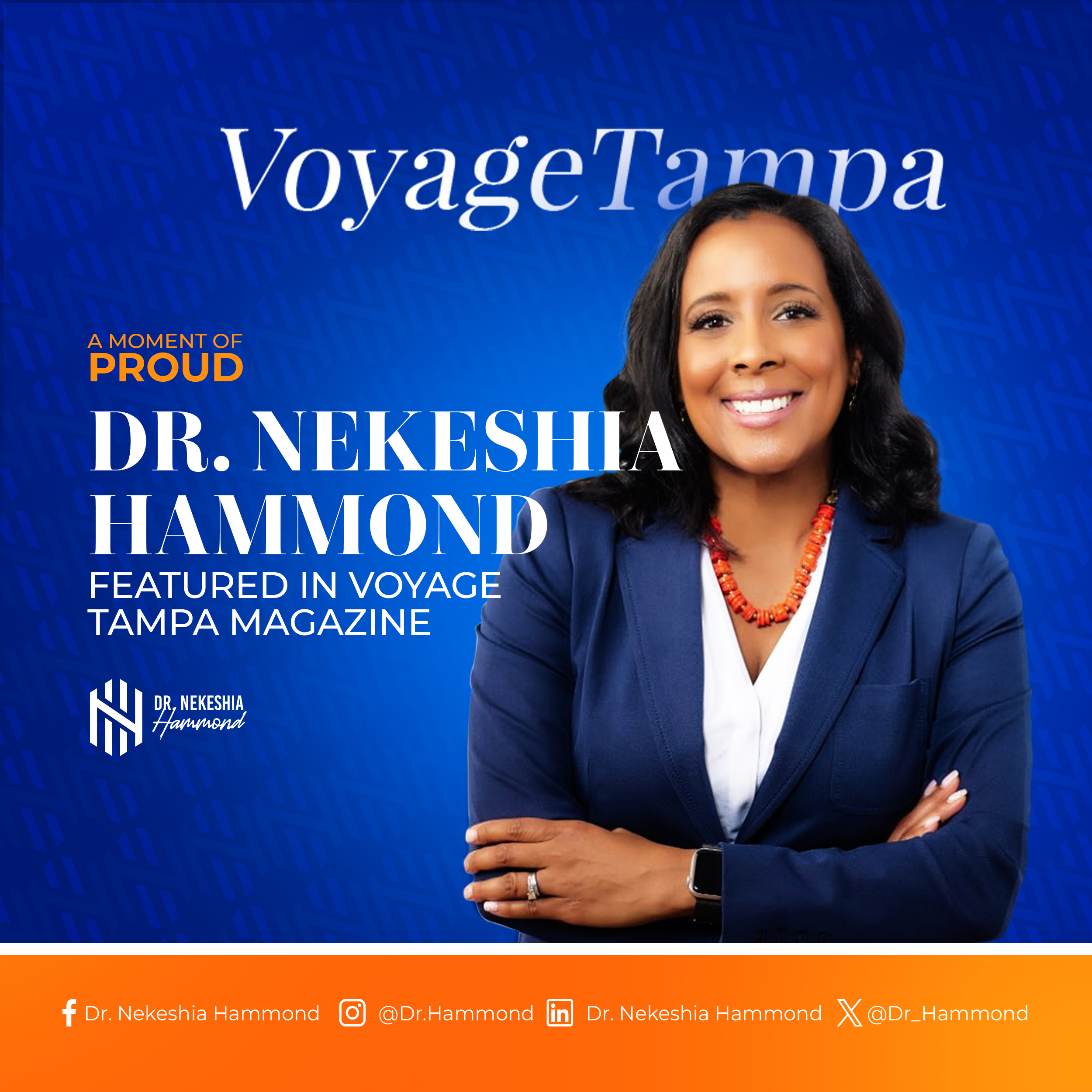 Dr. Nekeshia Hammond Featured in Voyage Tampa Magazine