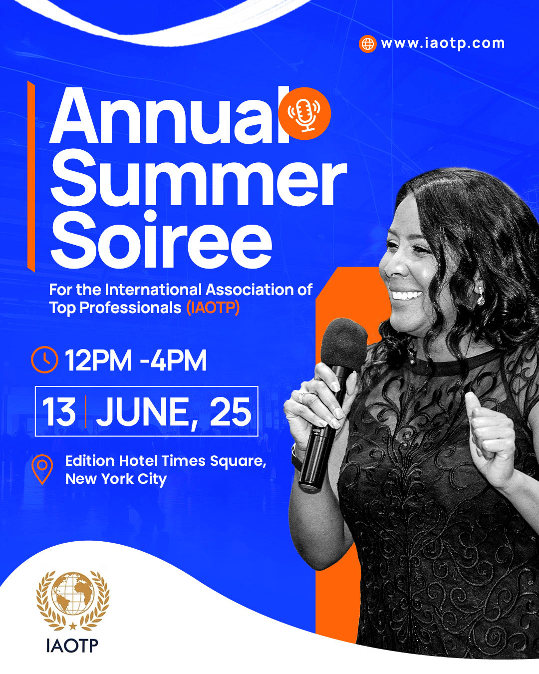 Dr. Hammond to Speak at IAOTP’s Annual Summer Soirée in NYC